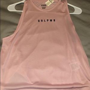 NWT XS Victoria secret workout tank light pink